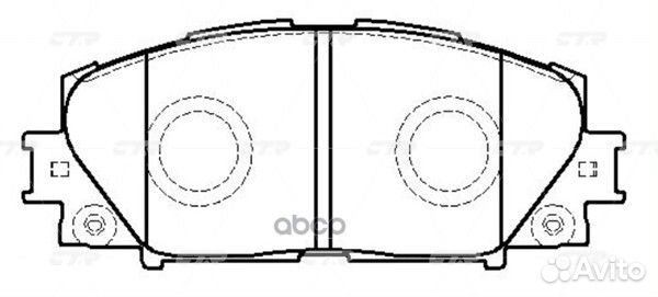 CKT-173 GK1186 Колодки тормозные дисковые п