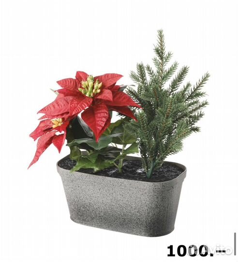 Новогодние искусственные растения икеа