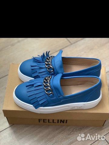 Слипоны Fellini новые кожа Италия