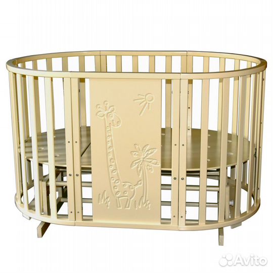 Детская кровать 6в1+универсальный маятник Жираф