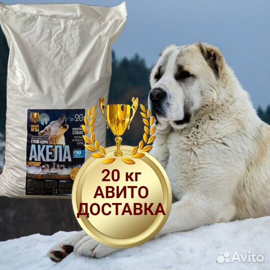 Корм для собак 20 кг Акела Большой Приз