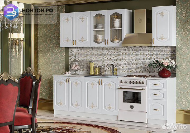 Кухня Версаль 2.0 м белый матовый