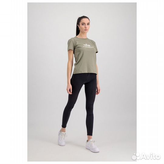 Alpha Industries Women's T-Shirt New Basic olive