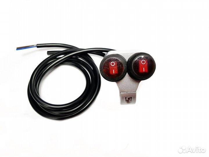 Кнопка водонеп-ая круглая хомут D-22 (on/off)