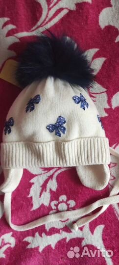 Шапка детская для девочки размер 48-50