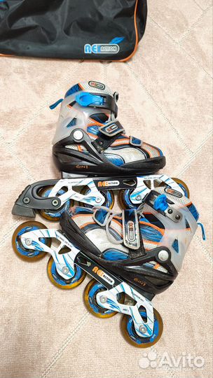 Роликовые коньки 31-34 р. раздвижные