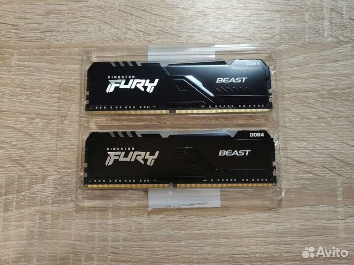 HyperX Fury Beast 16GB DDR4 3600Mhz