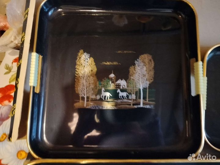 Новый набор подносов 3 шт
