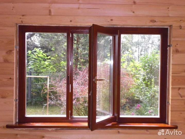 Окна пвх на дачу, окно 2х створчатое, 3х створчато