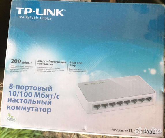 Коммутатор 8-портовый