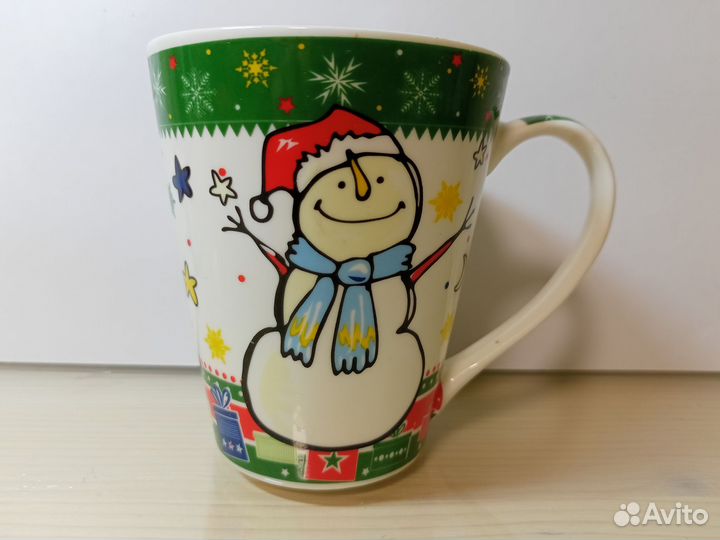 Кружка новогодняя снеговик