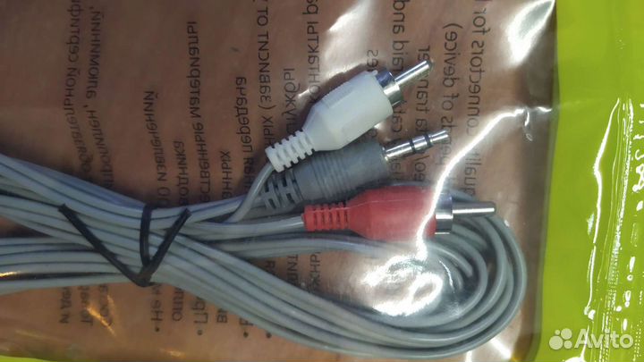 Аудио кабель Тюльпан - Jack 3,5