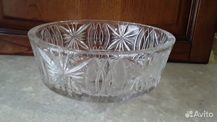 Фруктовница (салатница) из настоящего хрусталя