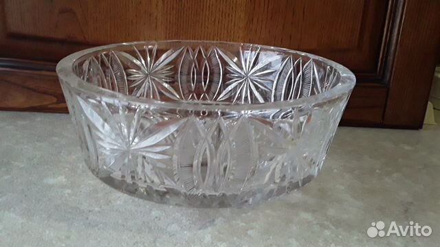 Фруктовница (салатница) из настоящего хрусталя