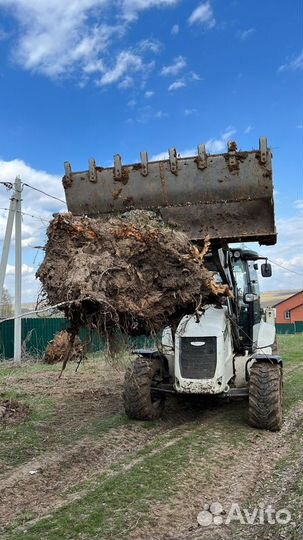 Экскаватор погрузчик JCB, самосвалы