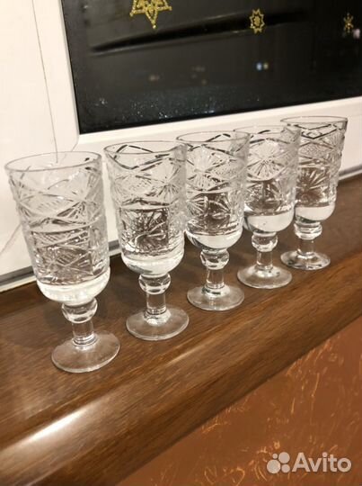 Рюмки хрустальные Чехия