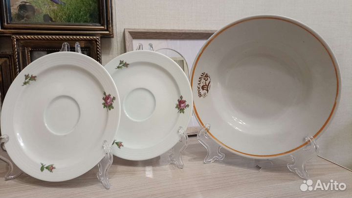 Тарелки ГДР роза