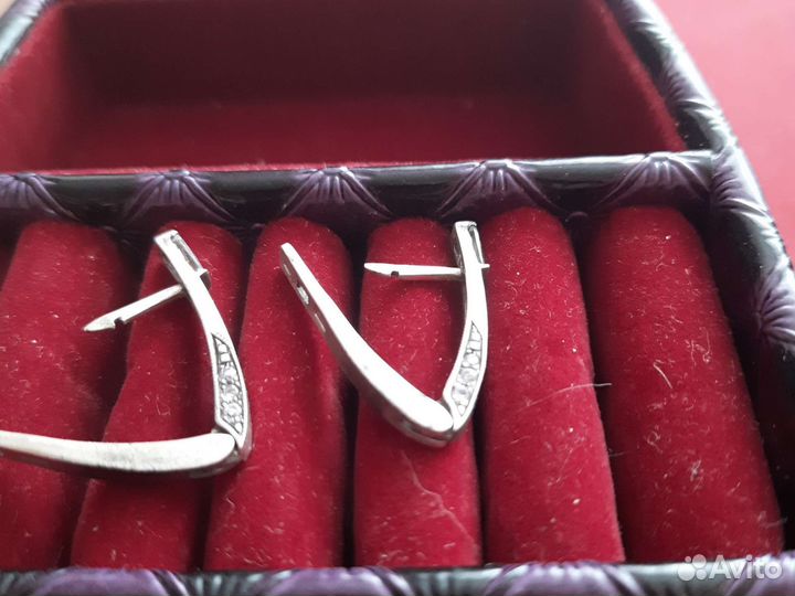Серьги серебро 925пр