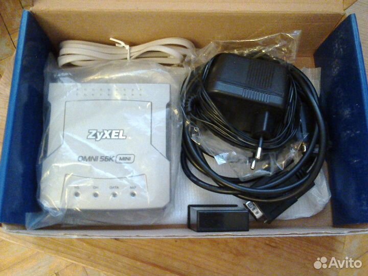 Модем Zyxel Omni 56k mini аналоговый