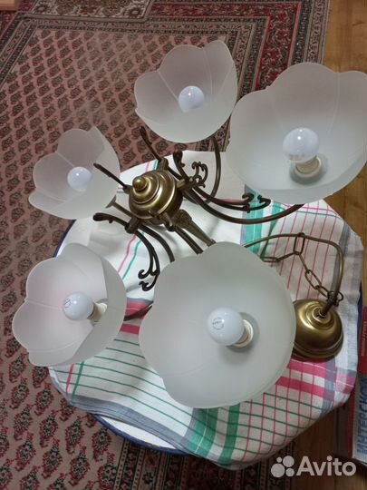 Люстра потолочная подвесная бу