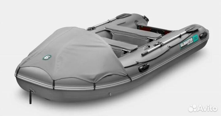 Комплект лодка gladiator E380 + мотор suzuki 9.9
