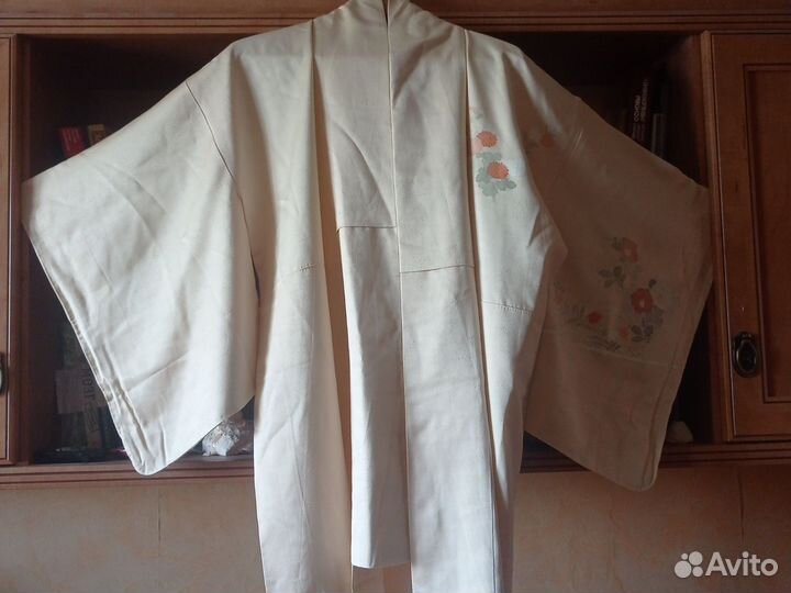 Японское шёлковое кимоно, винтаж