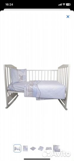 Комплект постельного белья в детскую кроватку