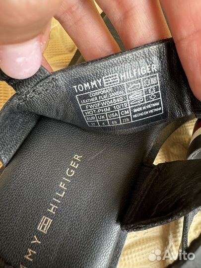 Tommy hilfiger сандалии 37 кожа