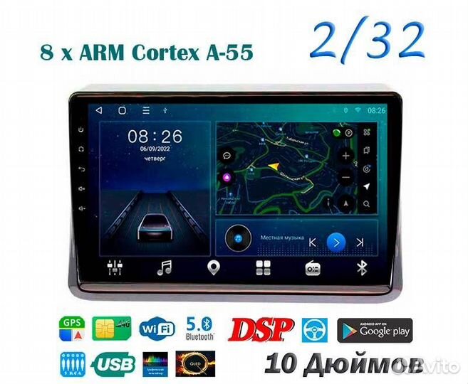 Topway TS18 2+32GB 8 ядер для Toyota Noah, Voxy 20