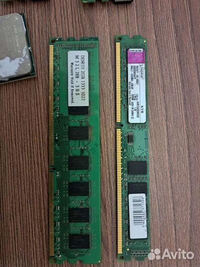 Оперативная память 2x2 ddr3, 2x1 ddr 2 + процессор