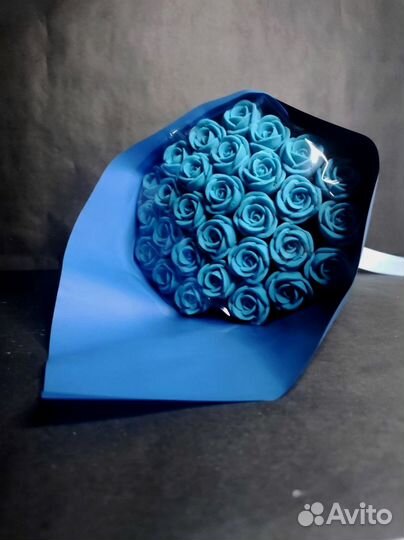 Розы из Белого Шоколада - 29 шт в Букете