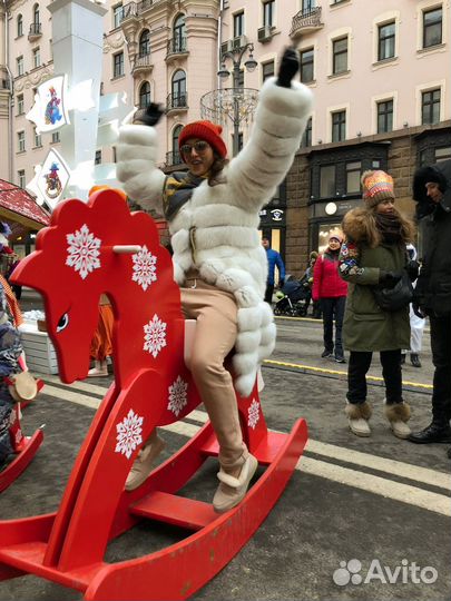 Шуба из песца белая натуральная