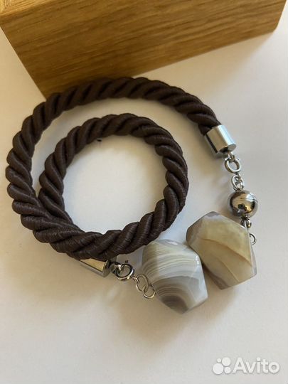 Браслет с агатом (15 см)