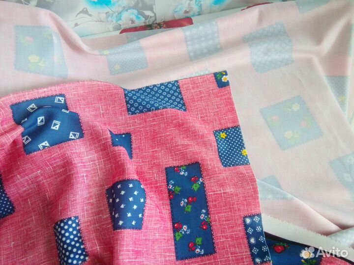 Ткань на платье. 70-е. СССР. Винтаж