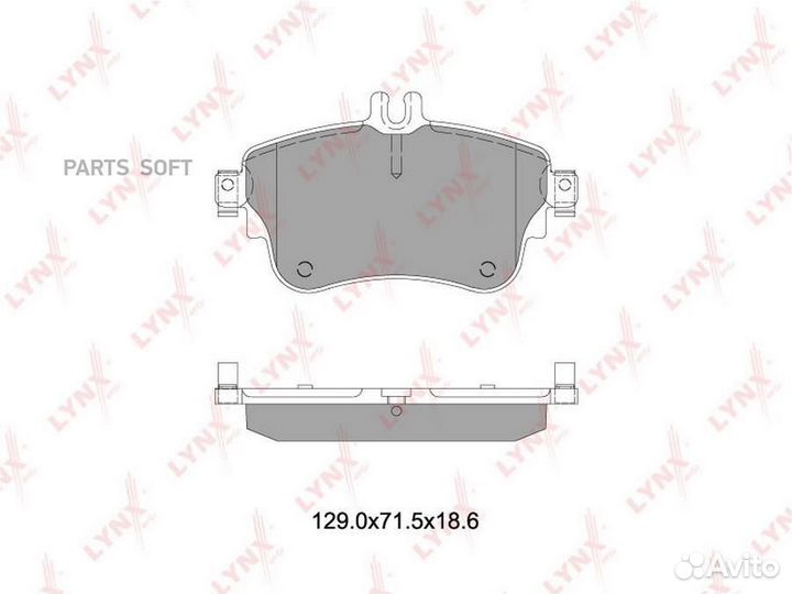 BD5357 lynxauto Колодки тормозные дисковые перед