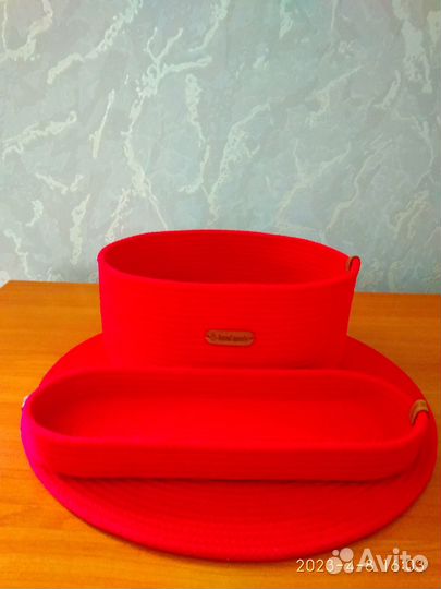 Корзина интерьерная из хлопкового шнура