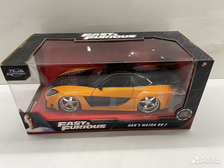 Форсаж 1/24 Mazda rx7 Han’s / Jada fast