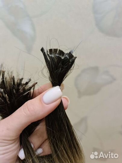 Волосы для наращивания омбре 45 см