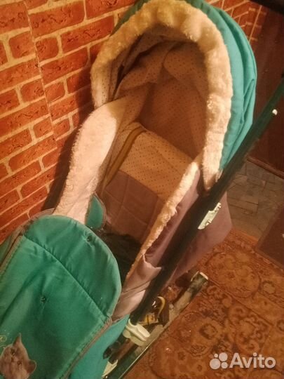 Детские санки коляска с колесами