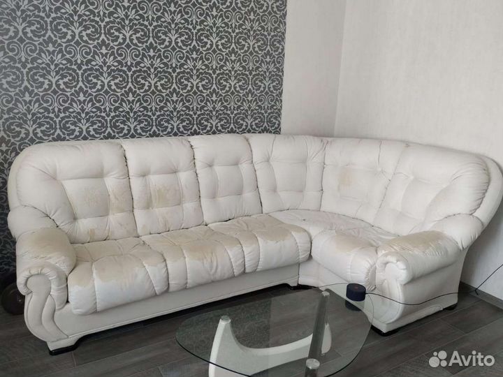 Угловой диван бу экокожа