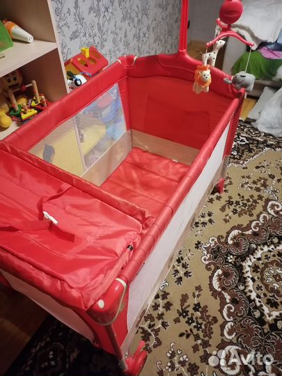 Детская кровать манеж с матрасом