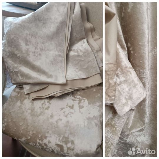 Шторы ткань премиум-бархат отрез квадрат 320-320см