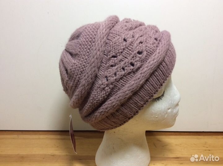 Нежная уютная шапочка-кубаночка, р 54-58, арт 315