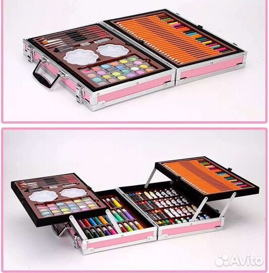 Набор 145 ед. для рисования в чемодане