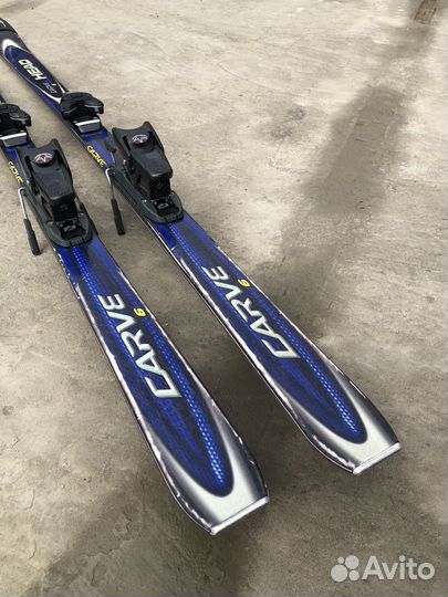 Горные лыжи head carve 6 170см + палки и чехол