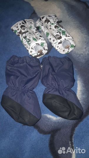 Варежки +пинетки теплые