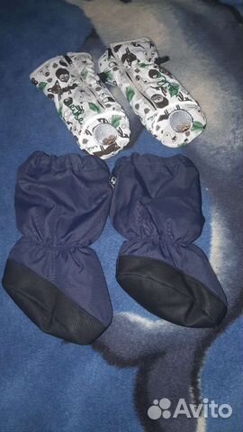 Варежки +пинетки теплые