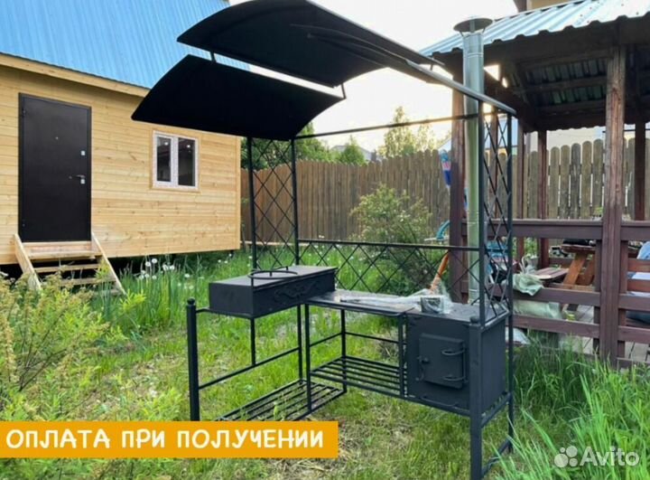 Мангал с печью