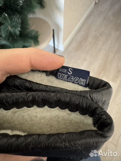 Перчатки женские кожаные