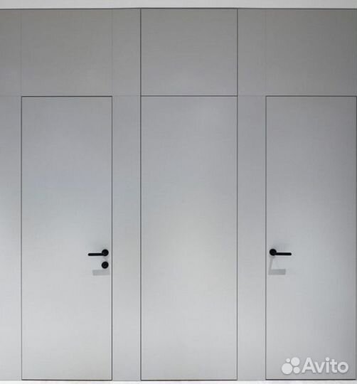 Скрытая дверь под отделку